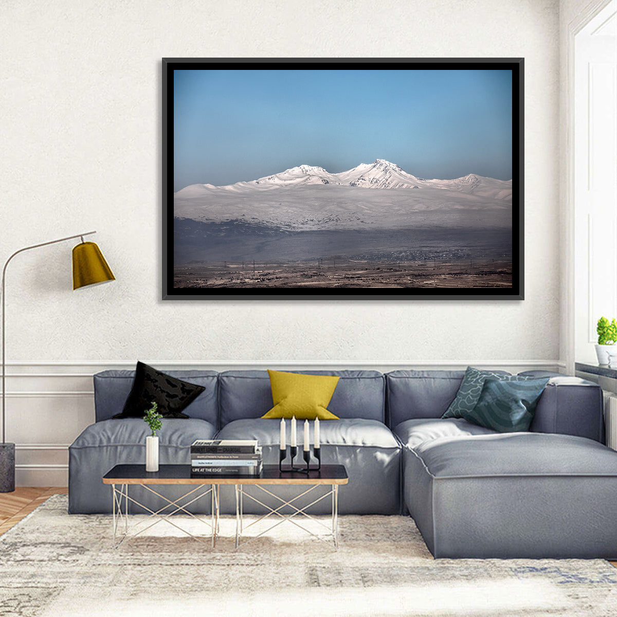 Mount Aragats Winter Landscape Wall Art