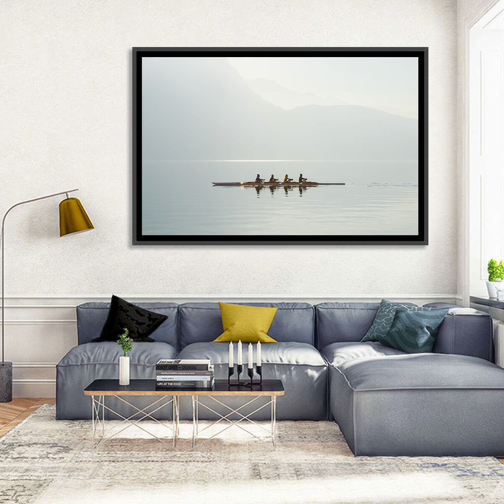 Four Rowers on Lake Lugano Wall Art