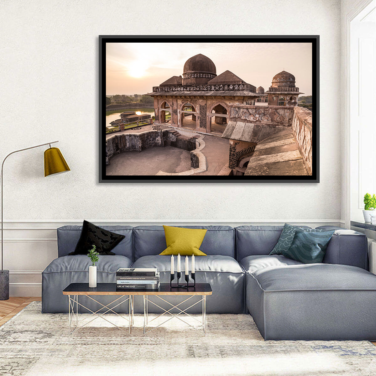 Jahaz Mahal, Mandu India Wall Art in a room, landscape