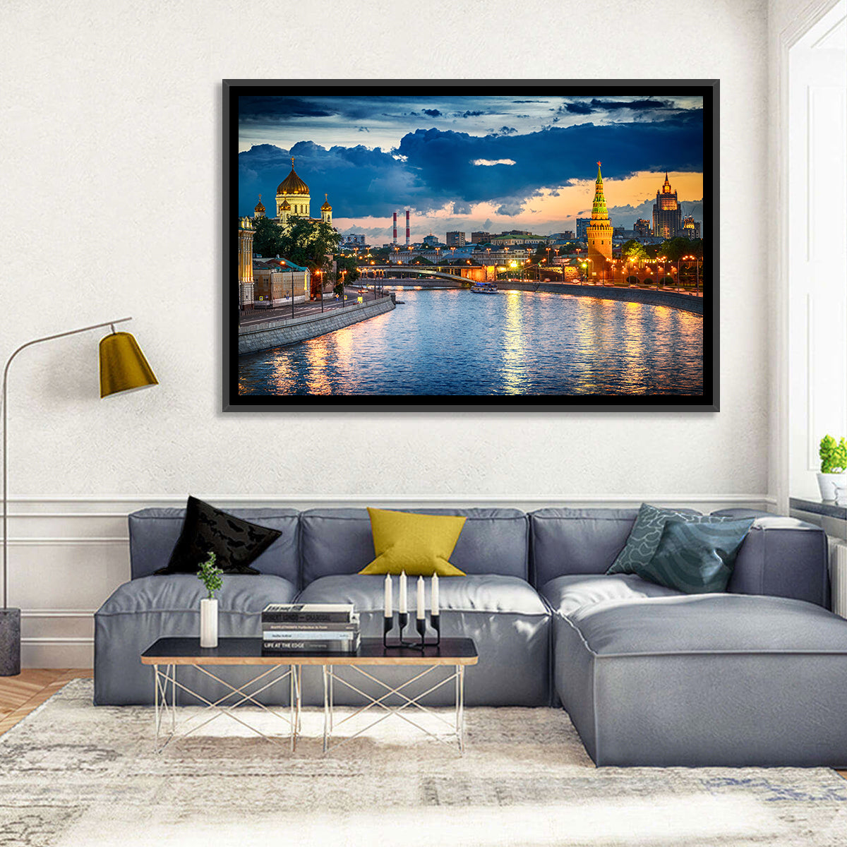 Kremlin on the Moskva River Wall Art