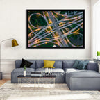 Expressway Junction at Dusk Wall Art