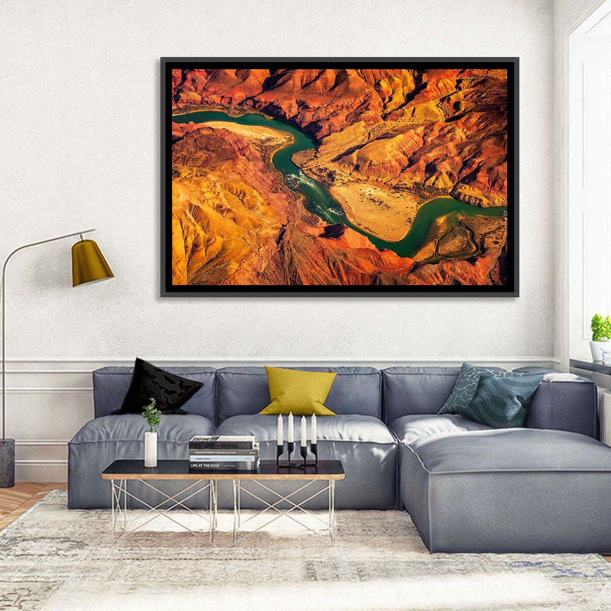 Aerial Colorado River Canyon Wall Art