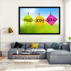 Mind Body Soul Paper Trio Wall Art