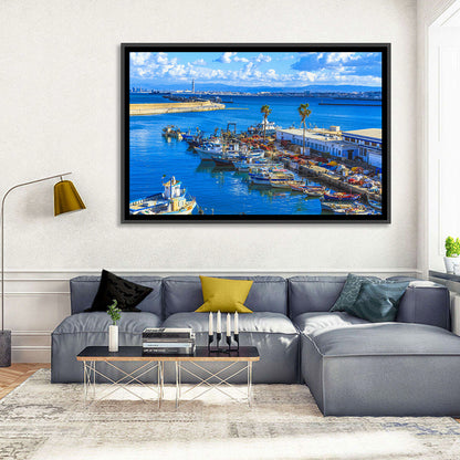 Sfax Fishing Harbor Wall Art