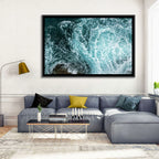 Aerial Ocean Waves with Sea Foam Wall Art