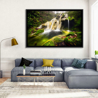 Cheile Nerei Mossy Waterfall Wall Art