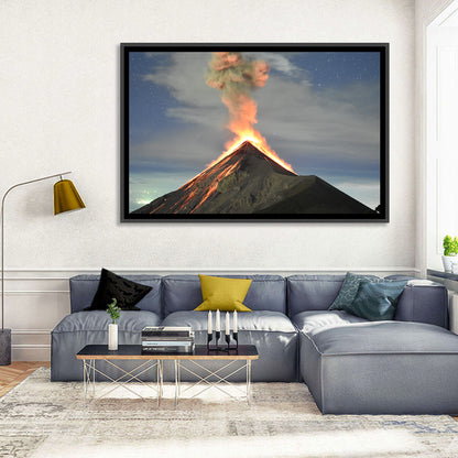 Fuego Night Eruption Wall Art