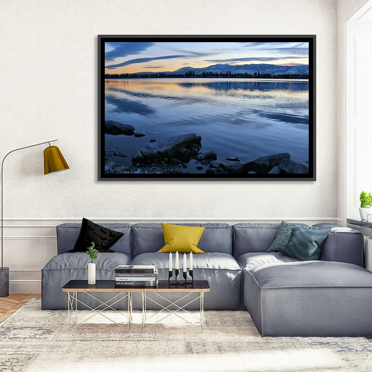 Sparks Marina Twilight Reflection Wall Art