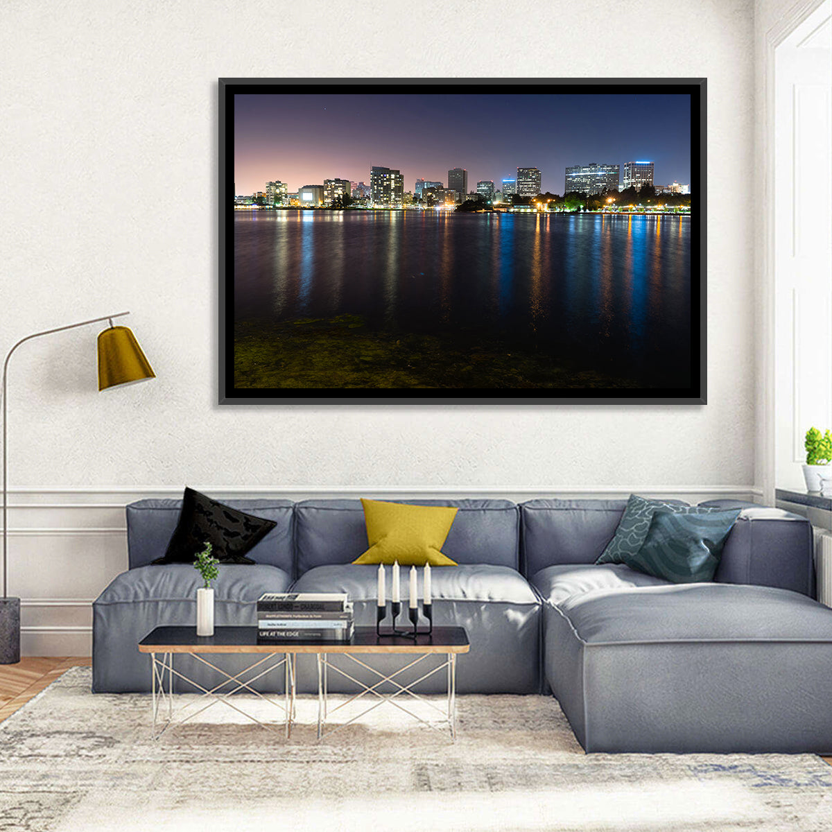 Oakland Skyline Over Lake Merritt Wall Art