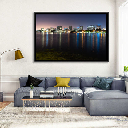 Oakland Skyline Over Lake Merritt Wall Art