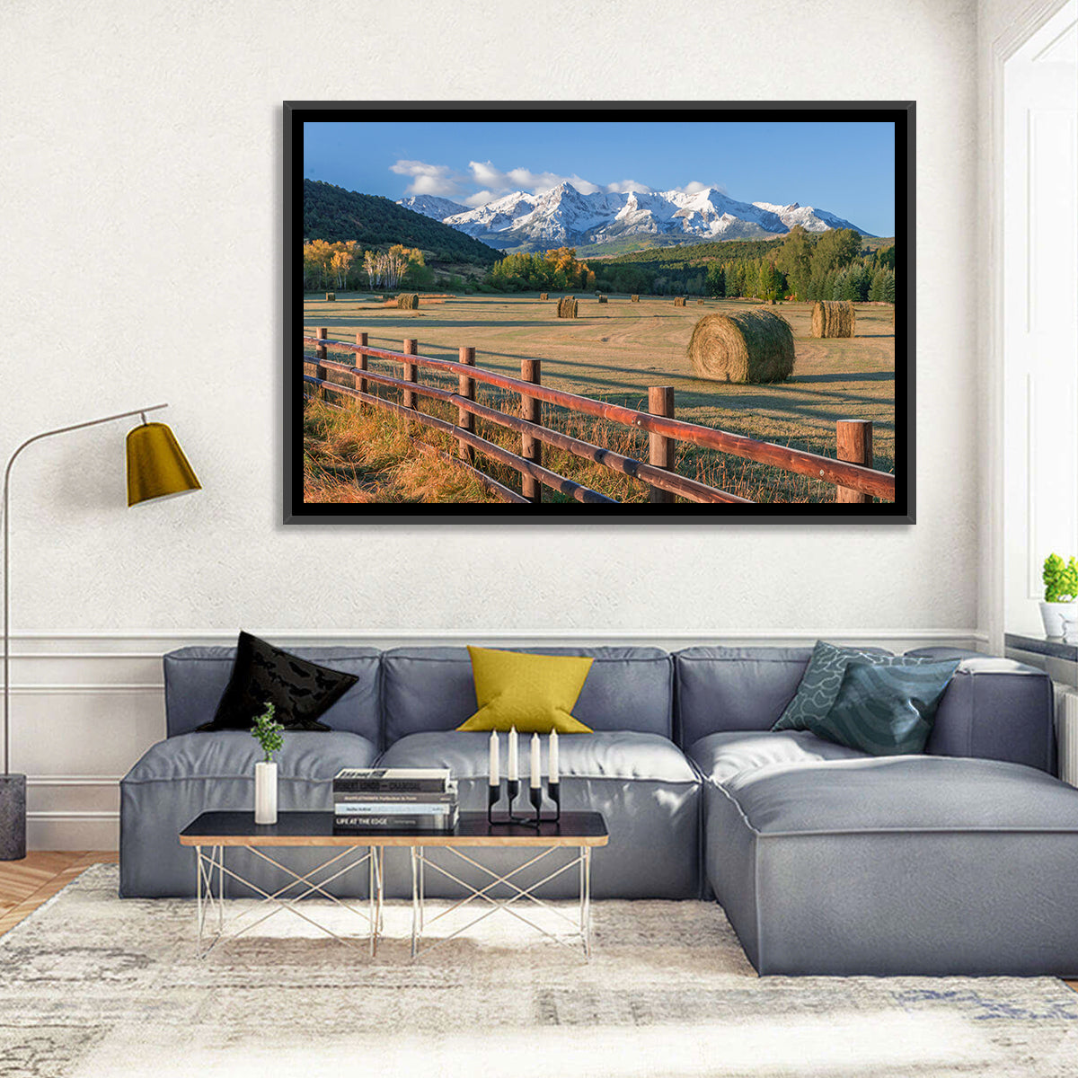 Colorado Hay Bales Wall Art