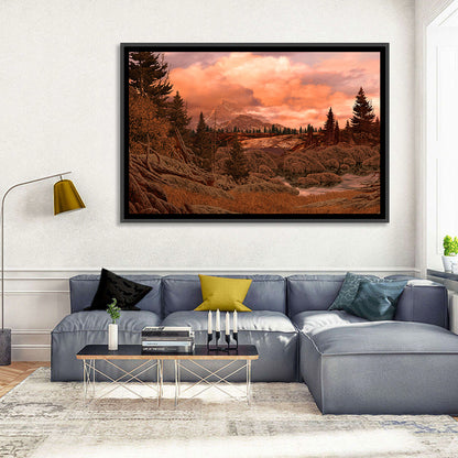 Rocky Mountain Lake at Dusk Wall Art