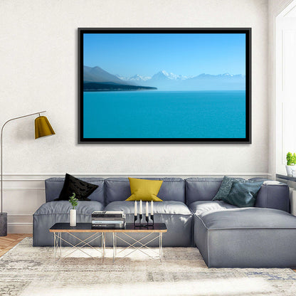 Turquoise Lake Pukaki View of Mount Cook Wall Art