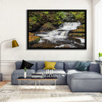 Cascading Autumn Waterfall Wall Art