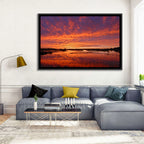 Louisiana Wetland Sunset Wall Art