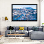 Snowy Valley with Parallel Tracks Wall Art