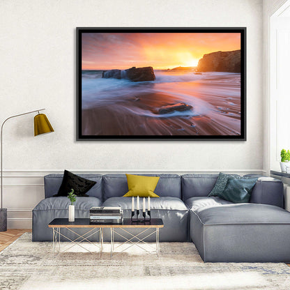 Quiberon Beach Sunset Wall Art