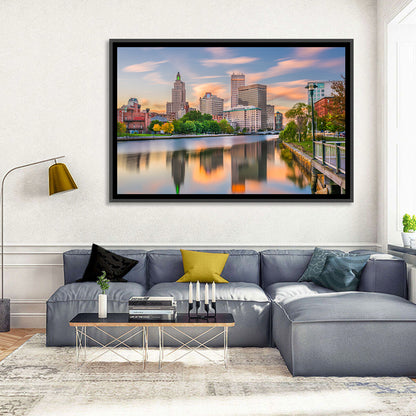 Providence Golden Hour Skyline Wall Art