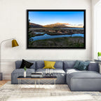 Mount Bachelor Moonlit Sunset Wall Art