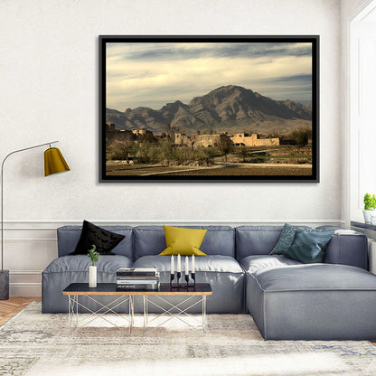 Afghan Mountain Village Wall Art