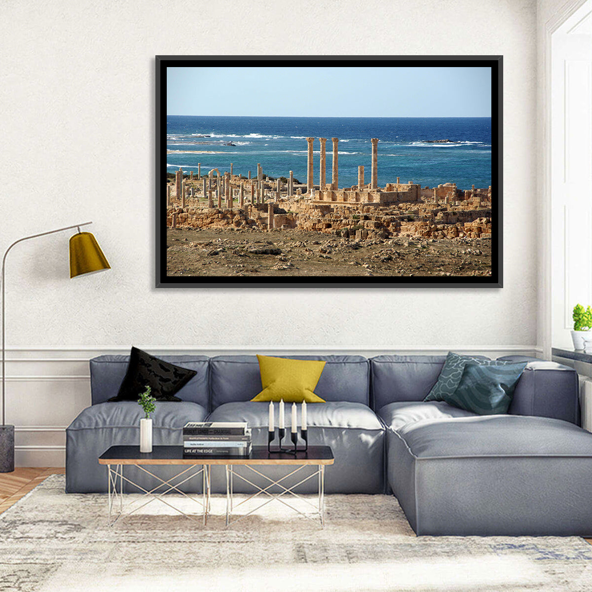 Leptis Magna Coastal Ruins Wall Art