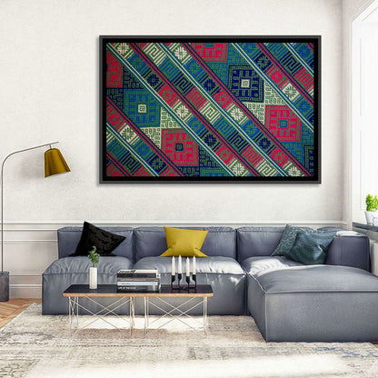 Handwoven Geometric Textile Wall Art