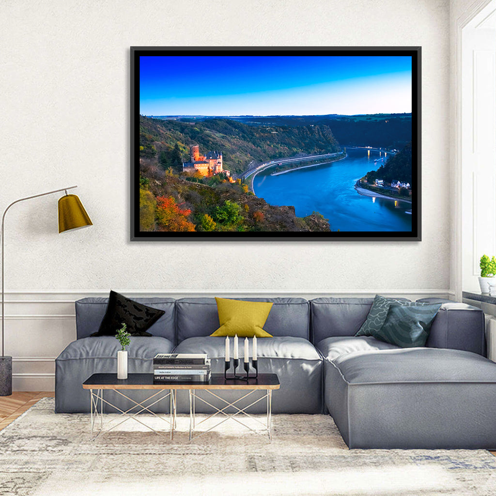 Rhine Valley at Dusk Wall Art