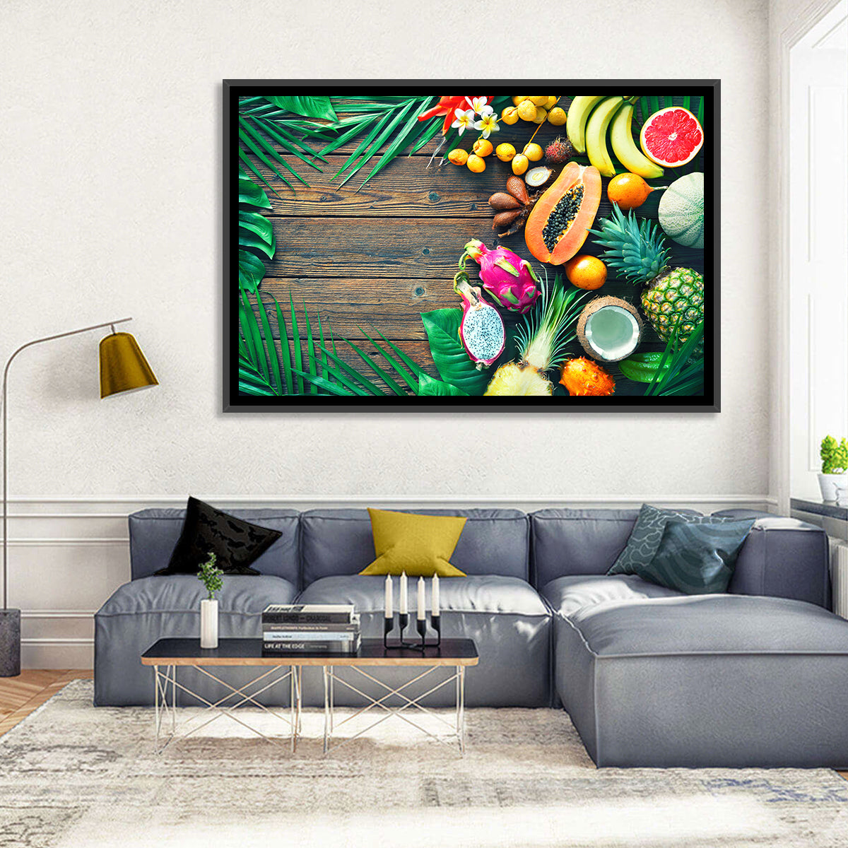 Tropical Fruit Still Life Wall Art