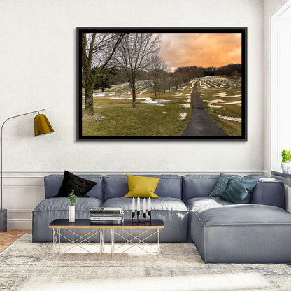 Roscoe Conkling Park Winter Path Wall Art