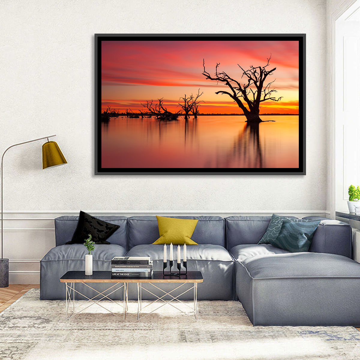 Lake Bonney Sunset Reflections Wall Art