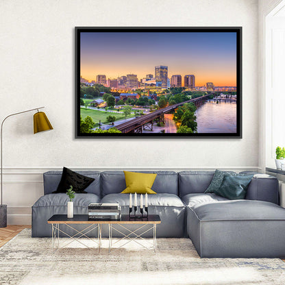 Richmond Skyline at Golden Hour Wall Art