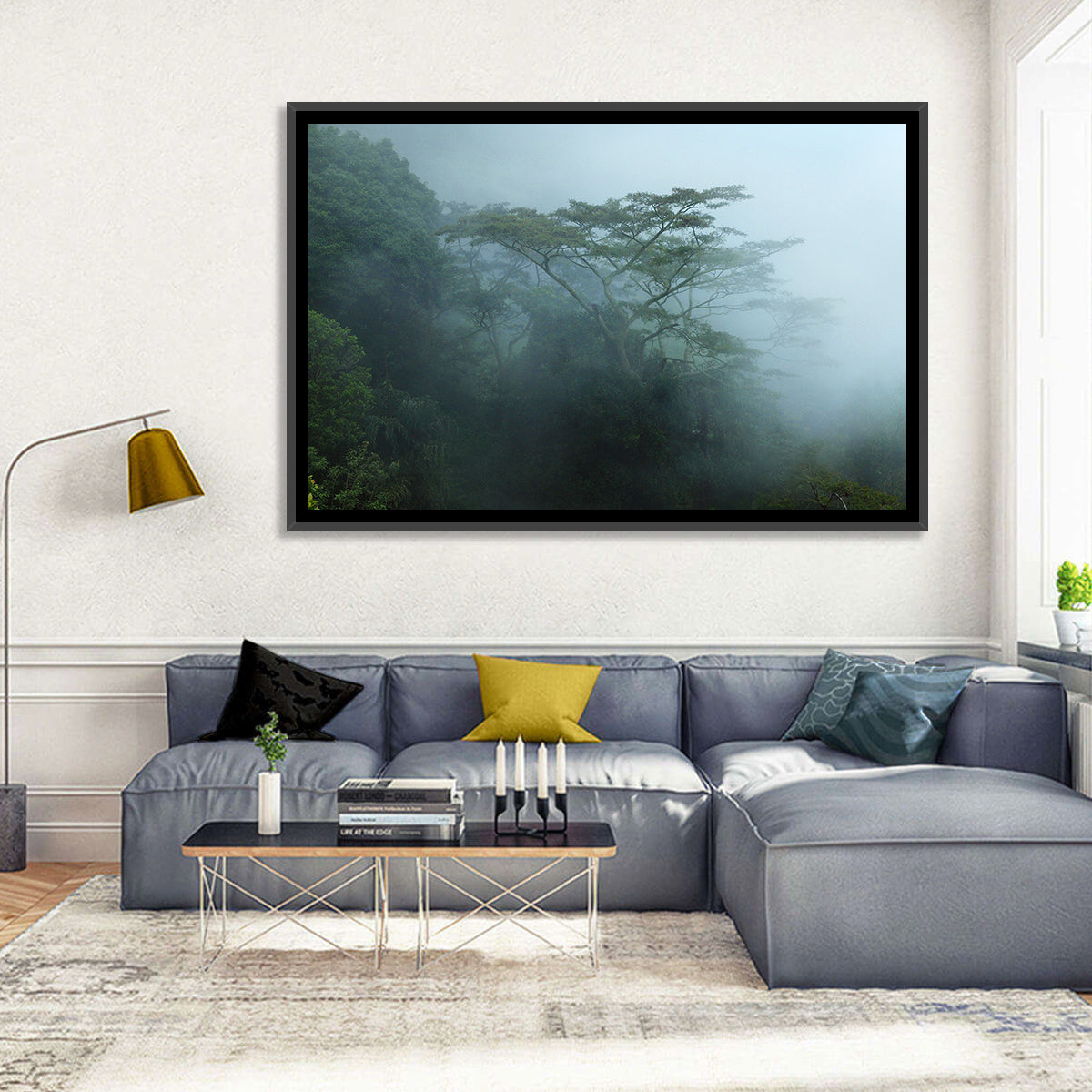Misty Rainforest Canopy Wall Art