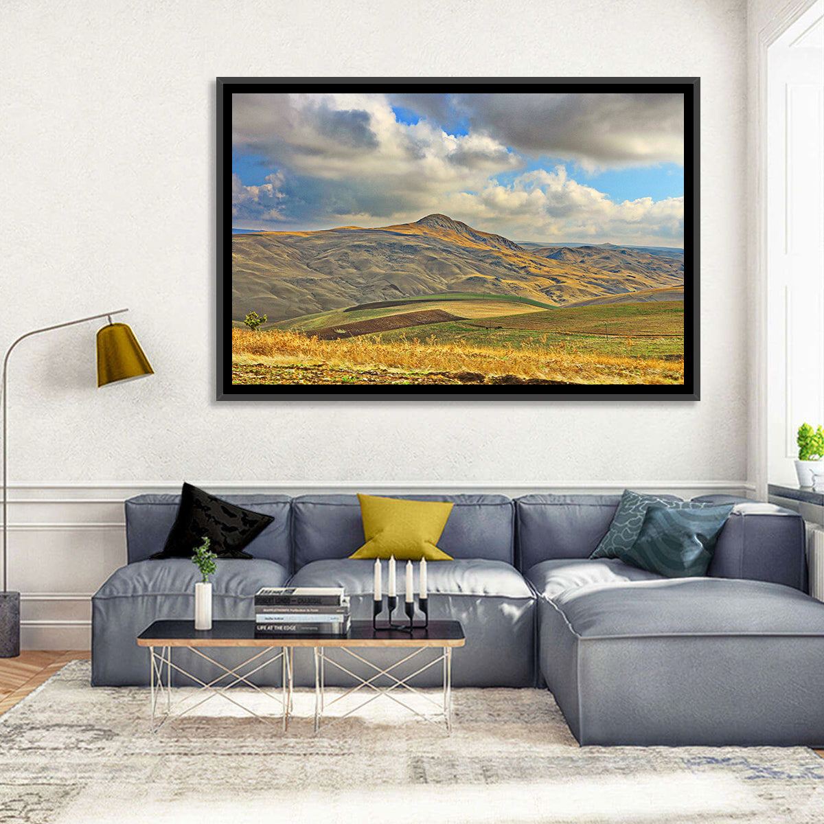 Shamakhi Valley Harvest Fields Wall Art