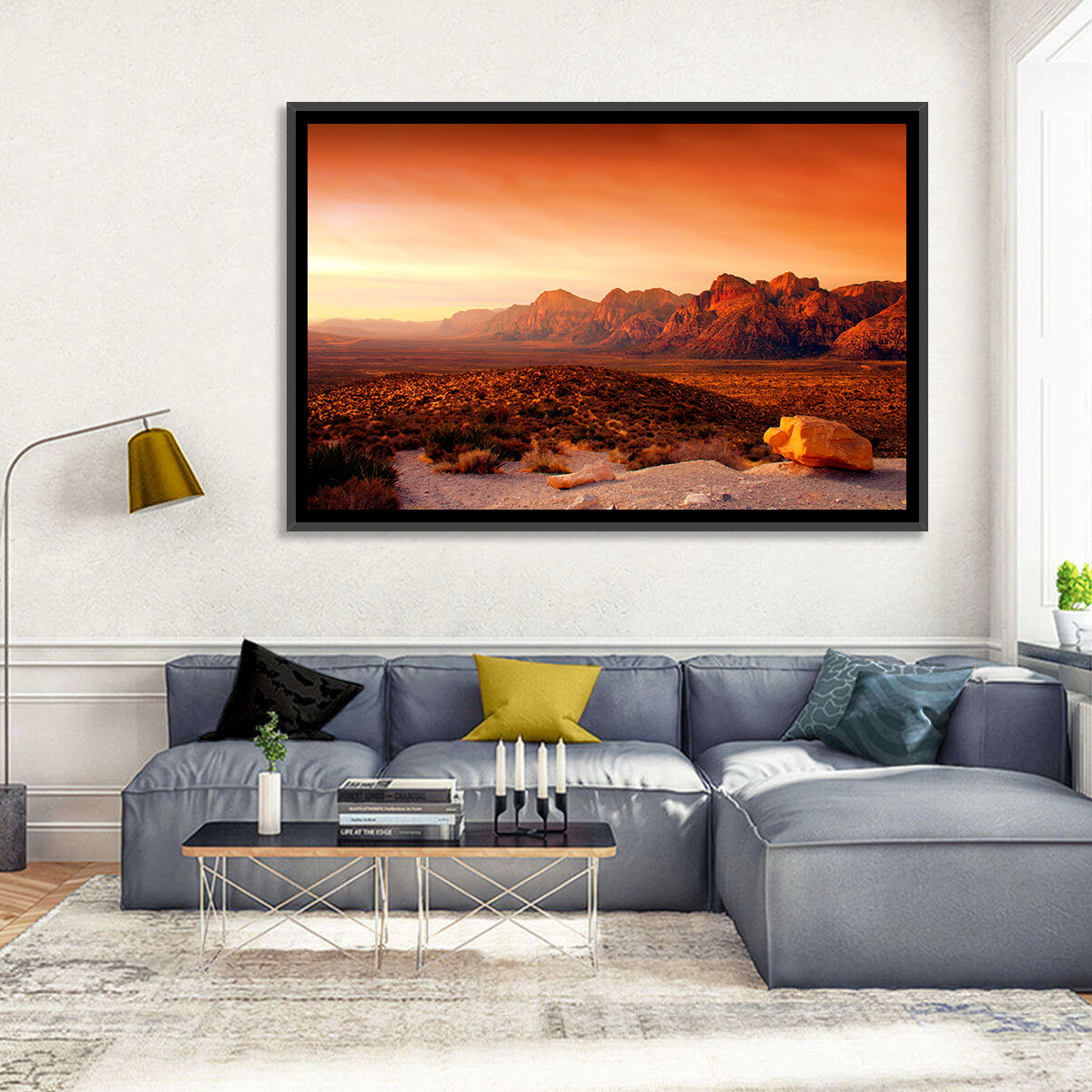 Red Rock Canyon Sunset Wall Art