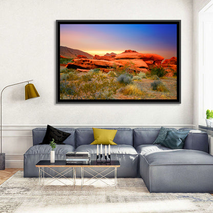 Red Rock Canyon Sunset Wall Art
