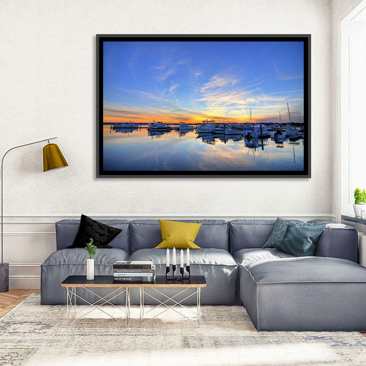 Marina at Golden Hour Wall Art