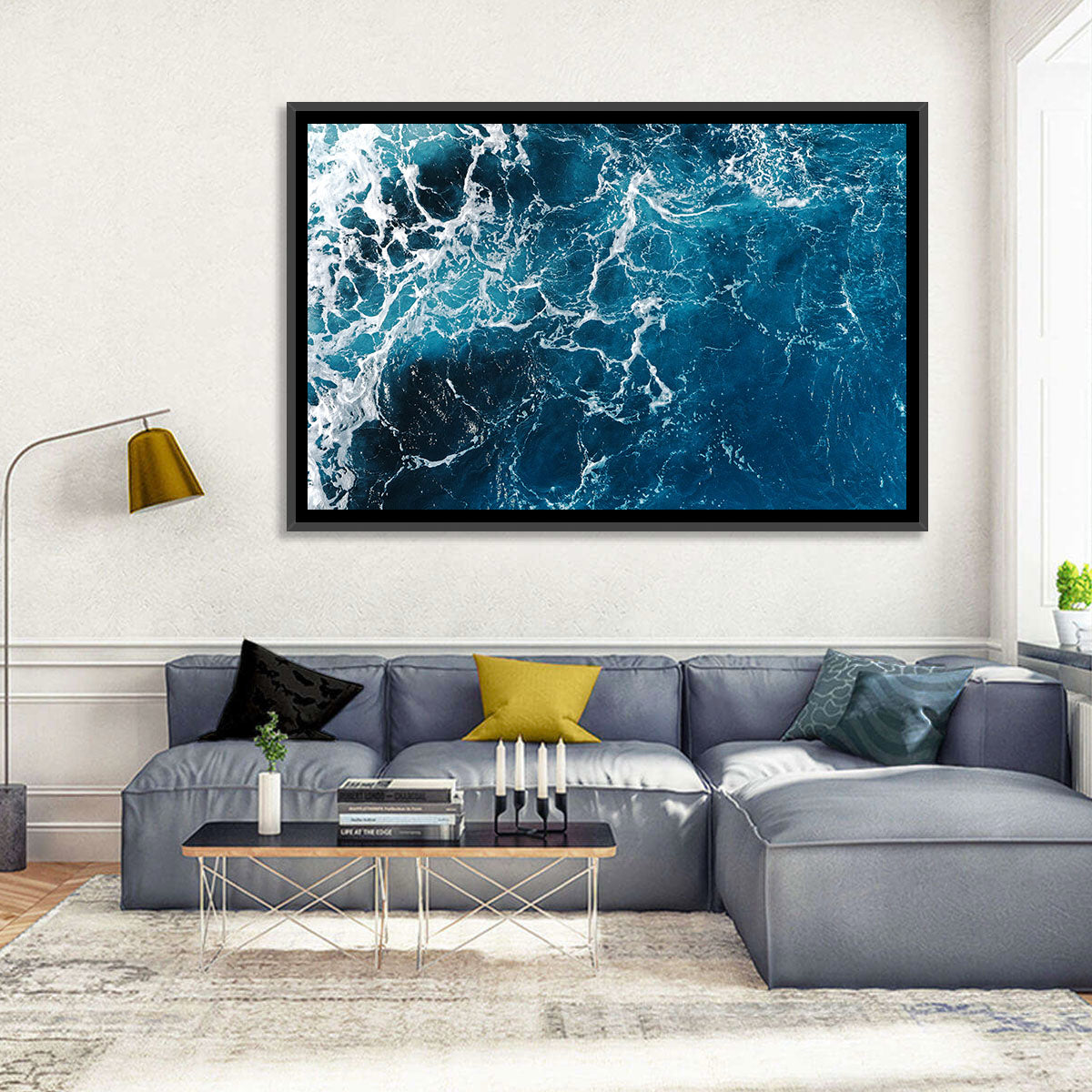 Aerial Sea Texture Wall Art