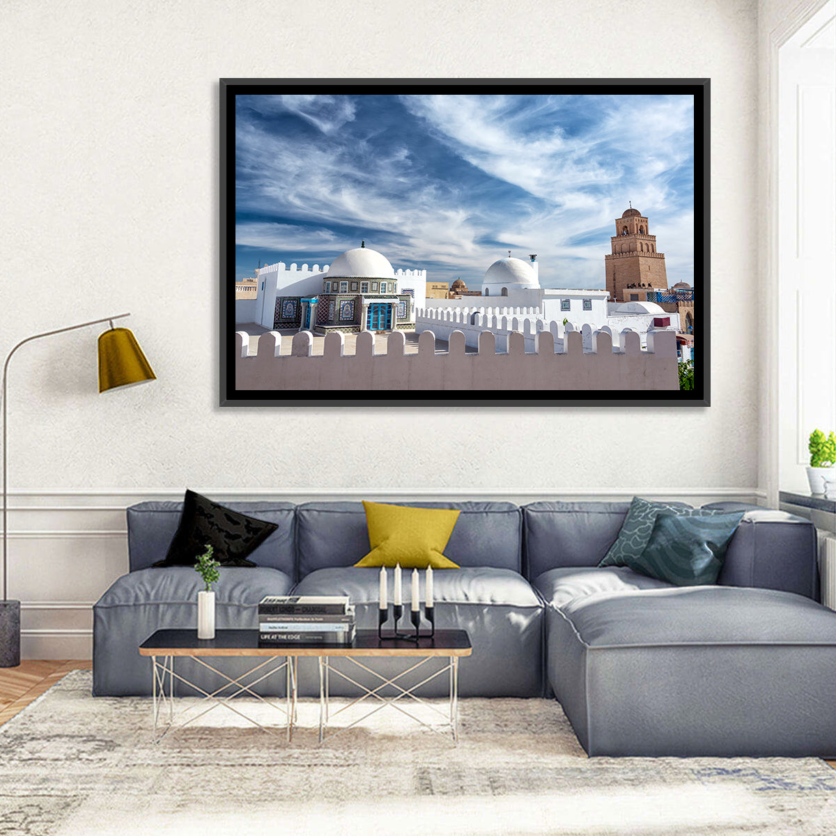 Great Mosque of Kairouan, Tunisia Wall Art in a room, landscape