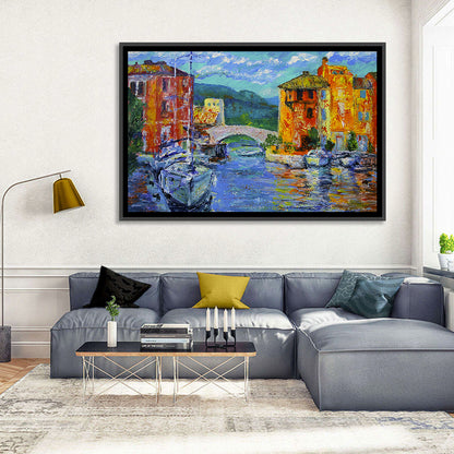 Port Grimaud Canal Scene Wall Art