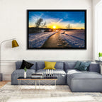 Lake Zorinsky Winter Sunrise Wall Art
