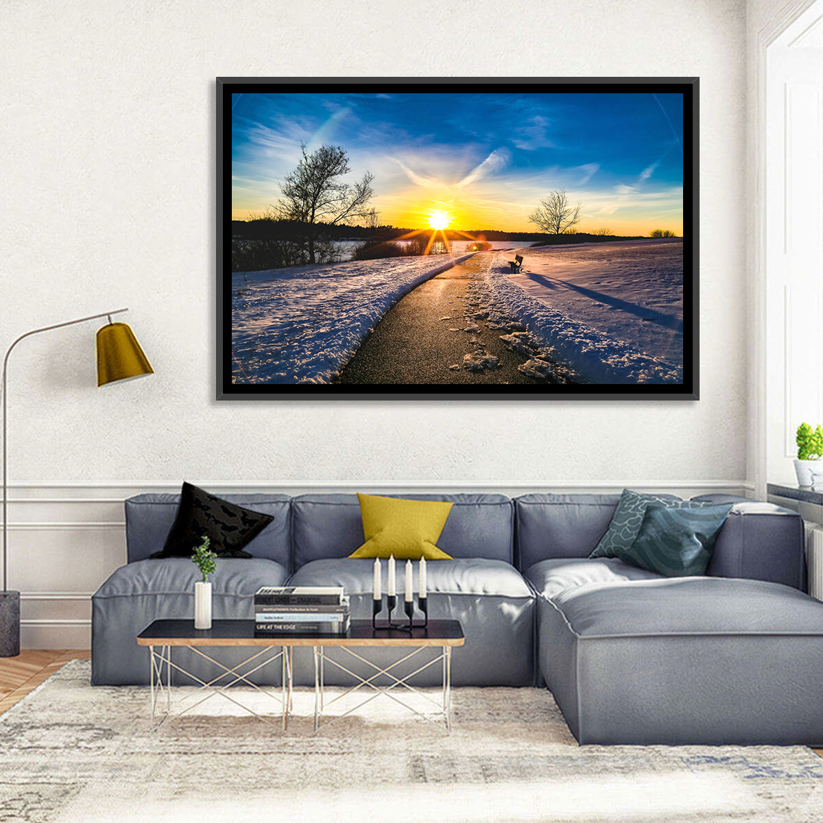 Lake Zorinsky Winter Sunrise Wall Art