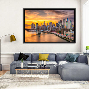 Lower Manhattan Skyline Wall Art