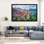 Mount Lenin Glacial Valley Wall Art