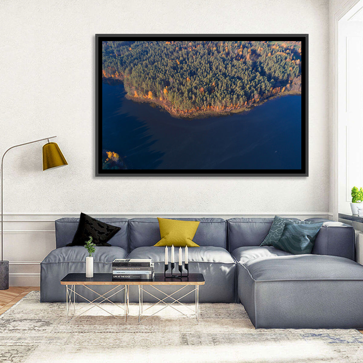 Lake Dolysets Aerial View Wall Art