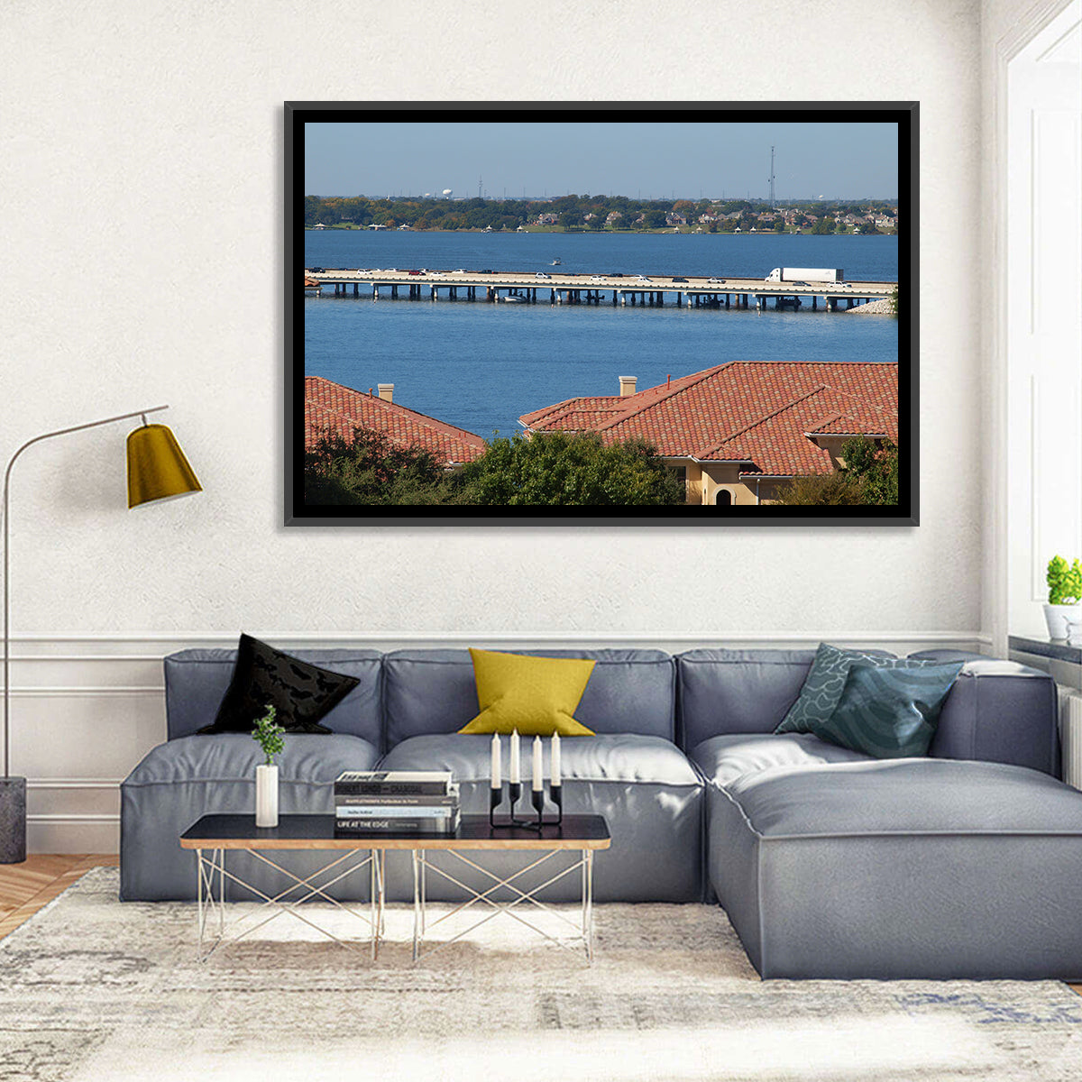 Lake Ray Hubbard Bridge View Wall Art