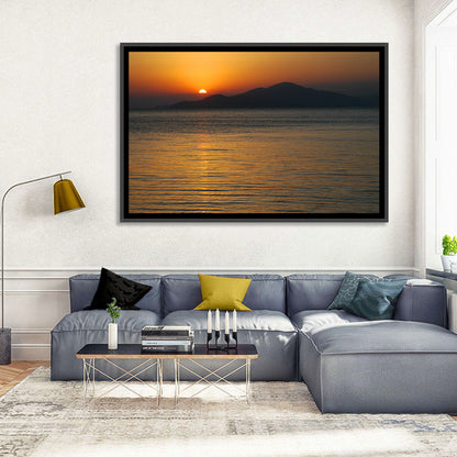 Lake Sevan Sunset Reflection Wall Art