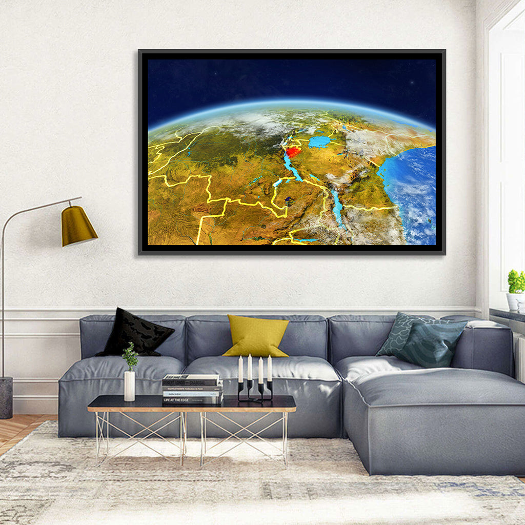 East Africa Great Lakes from Space Wall Art