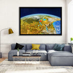 East Africa Great Lakes from Space Wall Art