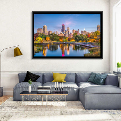 Chicago Skyline at Twilight Wall Art