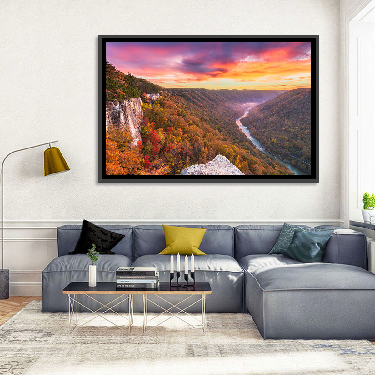 New River Gorge Sunset Wall Art